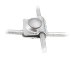 CONECTOR MULTIPLE X, T PARA CONDUCTOR REDONDO EN ACERO INOX. V2A